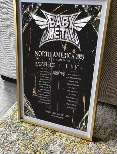 Babymetal North America 2025 Tour Poster