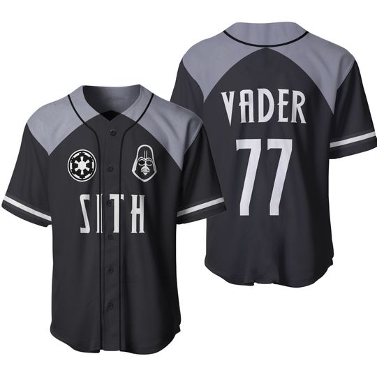 Discover Darth Vader Sith 77 StarWars 2 Sided Baseball Jersey Shirt