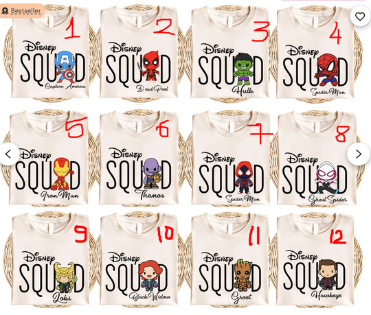 Disney Squad Shirt, Custom Mickey Family Shirt, Avengers Shirt, Marvel Characters Tee, Star Wars Shirt, Death Star Shirt, Goofy Movie Shirt