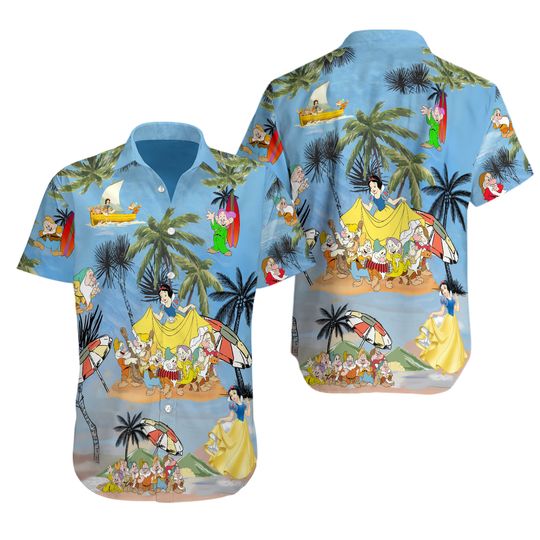 Seven Dwarfs Hawaii Shirt, Snow White Vacation Shirt, Disney Dwarfs Summer Shirt