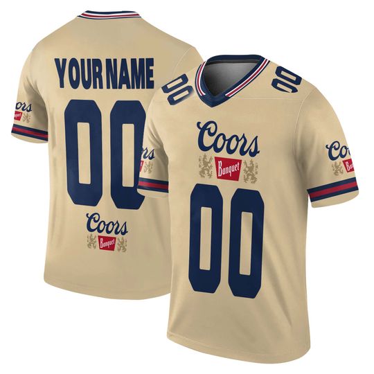 Custom Name CCOORS Banquet Unisex Football Jersey, Jersey Lover Beer Shirt, Vintage Food Football Jersey, CCOORS Banquet Fan shirt
