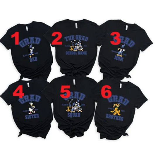 Mickey Friends Disney Graduation 2025, Disney Graduation 2025 Shirts, Personalized Disney Graduation Family Shirts, Disney Grad Squad Shirt