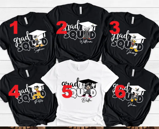 Disney Grad Squad Shirt, Disney Senior Trip Shirt, Mickey&Co Class of 2025 T-Shirt, Disney Senior School Tee, Graduation Class Shirt