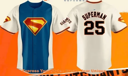 Giants Superman Night 2025 Baseball Jersey