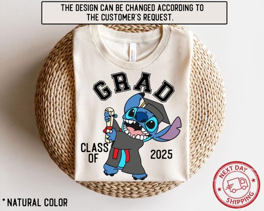 Stitch Grad Shirt, Stitch Graduation 2025 Shirt, Graduate Stitch Shirt, Class of Stitch Shirt, Disney Grad 2025 Shirt, Senior Stitch Shirt