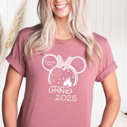 Custom Disney Grad 2025 Shirt, Personalized Disney Grad Tee, Class Of 2025 Disney Trip Tee, Senior Group Matching Shirt, Magical Grad Shirt