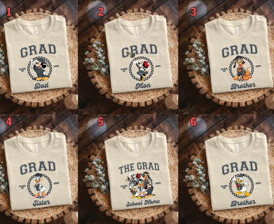 Vintage Mickey and Friends Disney Graduation shirt,Disney Grad Family Trip Tee,Gift for Graduate, Disney Grad Squad Tee,Class of 2025 D2GM24