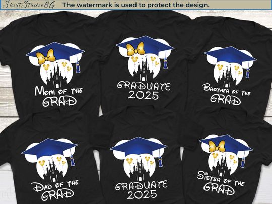 Personalized Disney Graduation Shirts, Graduation Shirt, Class of 2025, Disney Family Shirts, Disneyland Shirts, Disneyworld Shirts