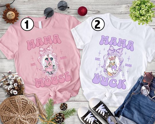 Disneyland Minnie Daisy Coquette Mama Shirt, Mama Mouse Mama Duck Shirt, Best Mom Shirt, Gift For Mommy, Mother's Day Gift, Gift For Mom