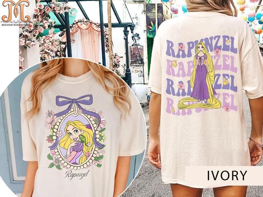 Retro Comfort Colors Disney Rapunzel Shirt, Disney Princess Shirt, Disney Girl Trip Shirt, Disney Group Shirt, Disney Trip 2025 Shirt