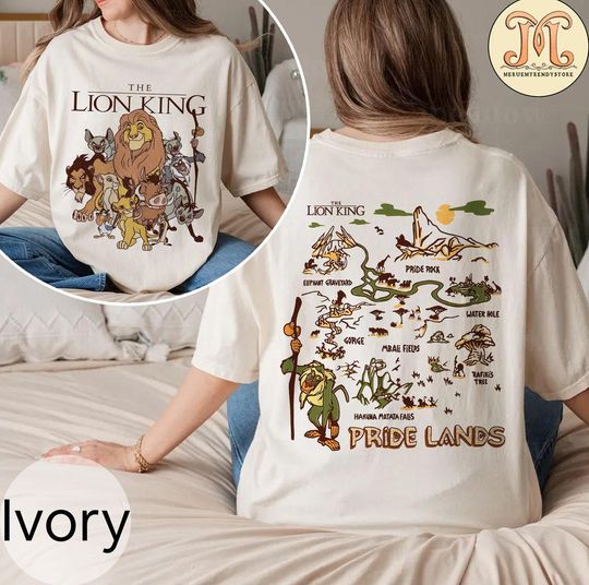 Disney Lion King Rafiki Simba Pride Lands Map Shirt, Animal Kingdom Shirt, Disney Hakuna Matata Shirt, Disney Family Shirt, Disney Trip 2025
