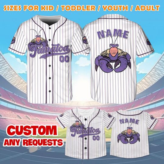 Moana Tamatoa Jersey Shirt, Disney Moana Baseball Jersey, Tamatoa Cosplay, Disney Trip Shirt, Magic Kingdom Shirt, MTA412