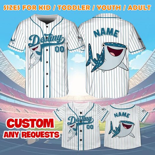 Pixar Finding Dory Destiny Jersey Shirt, Disney Finding Nemo Baseball Jersey, Finding Dory Destiny Cosplay, Disney Trip Shirt, QJ06