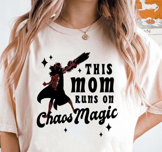 Marvel Scarlet Witch Mom Magic Shirt, Disney Vintage Shirt For Women, Superwoman T-shirt, Avengers Captain America Shirt