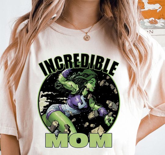 Marvel She-Hulk Incredible Mom Shirt, Disney Marvel, Mothers Day Spiderman T-shirt, Best Mom Ever Shirt, Mothers Day Gift