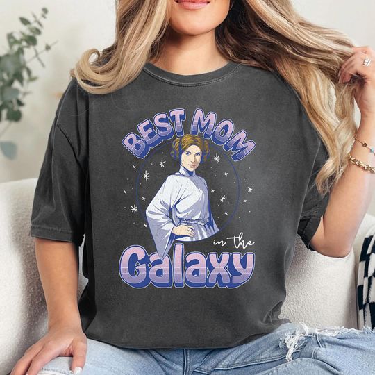 Star Wars Best Mom In The Galaxy Princess Leia, Star Wars Best Mom Gifts, Mom Era Tee, First Time Mom Gift, Best Mom Ever Shirt