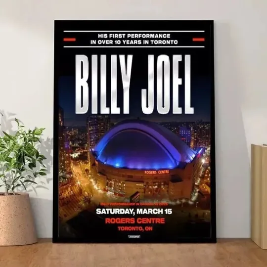 Billy Joel announces only 2025 Canadian tour date Poster