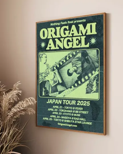 Origami Angel Japan Tour 2025 Poster