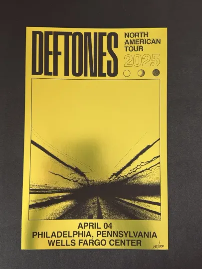 Deftone Poster 2025 Tour
