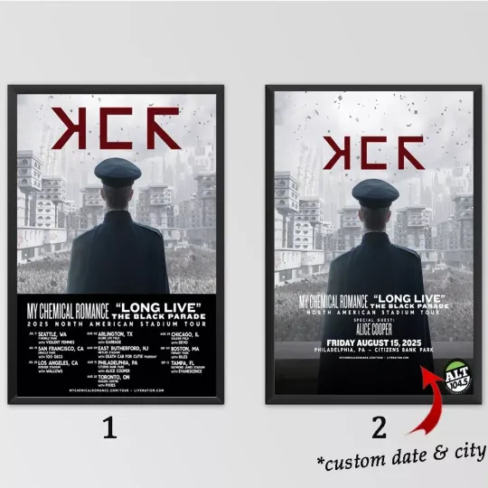 Custom Poster - My Chemical Romance The Black Parade 2025 Tour Poster