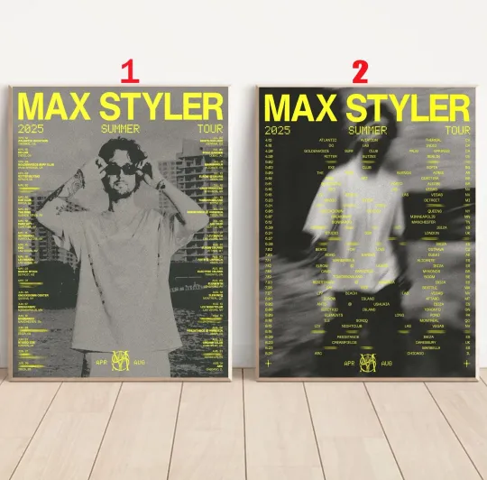 Custom Max Styler Music Show 2025 Summer Tour Poster