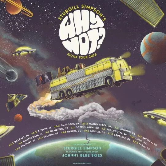 Poster Music Lovers, WHY NOT? Tour Sturgill Simpson 2025, Poster Decor Home