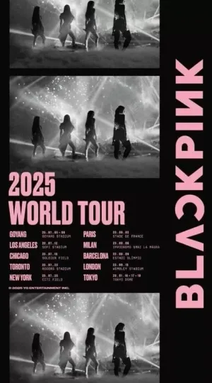 NEW!! BLACKPINK 2025 WORLD TOUR Poster