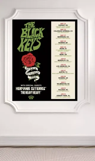 The Black Keys Poster Music Tour Date 2025 Poster