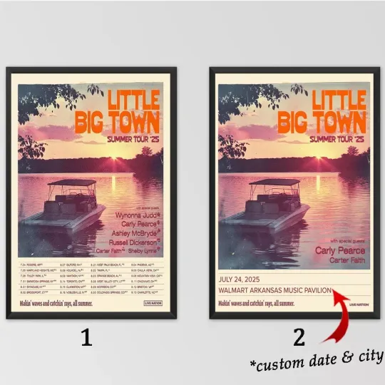 Little Big Town Summer Tour 25 Events Live From July To September 2025 Poster