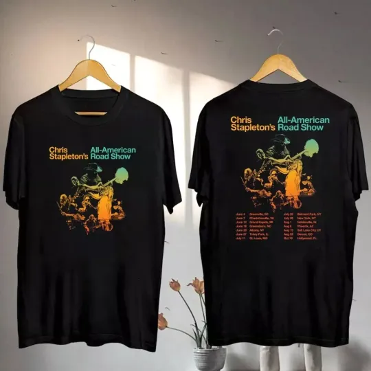 New Shirt For Fan/Chris Stapleton 2025 Tour-Double Side Shirt