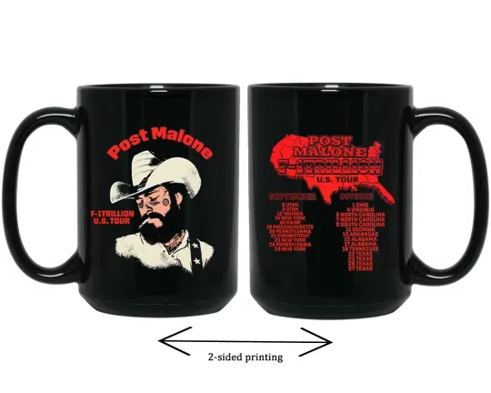 Post Malone Merch F-1 Trillion US Tour 2025 Mug