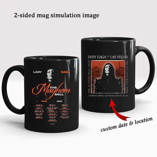 Custom Mug - Ld ga The MAYHEM Ball Tour 2025 Mug