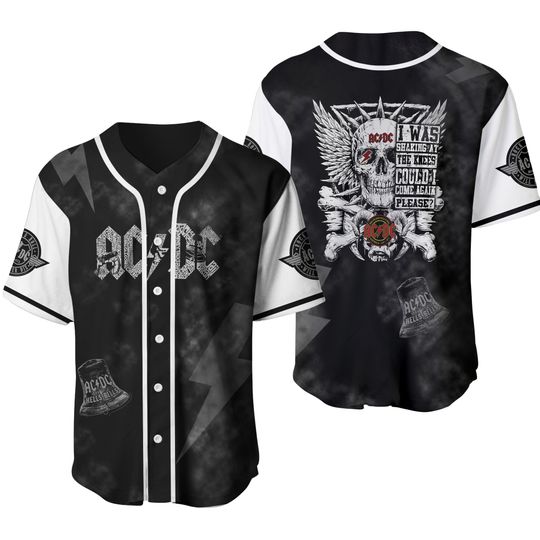 Discover AC-DC Baseball Jersey, AC-DC Band Jersey Shirt, Rock N Roll Baseball Shirt, Vintage AC-DC Tee, Music Tour 2025 Shirt, Gift For Fan