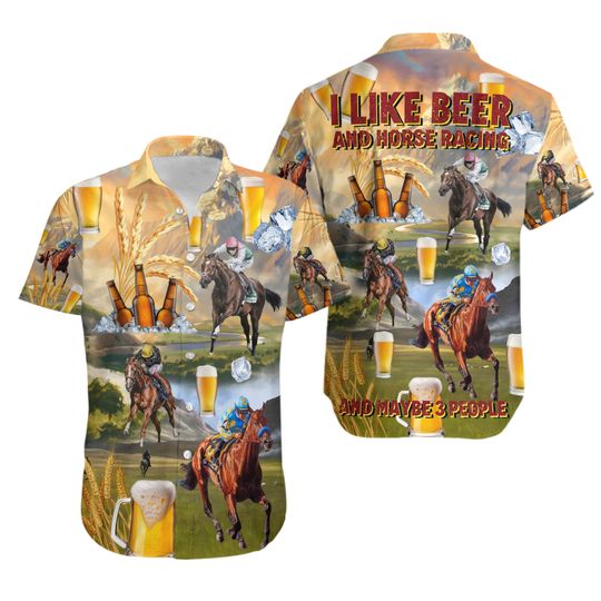 Discover Kentucky Derby Horse Racing Beer Hawaiian Shirt, Hawaii Shirt Party Summer Shirt