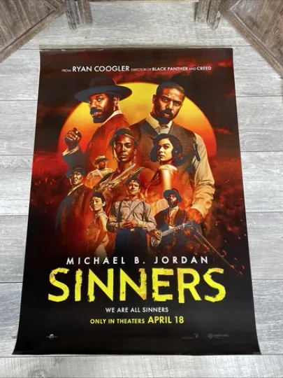 Sinners Authentic DS Final Movie Theatre Poster Michael B. Jordan