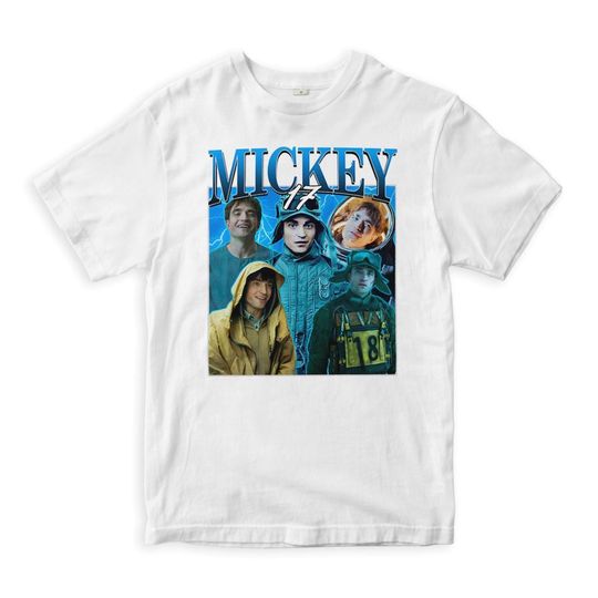 Mickey 17 Robert Pattinson Collage T-Shirt, Men's and Women's Sizes