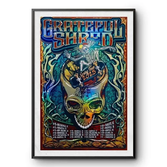 Grateful Shred Spring Tour 2025 Poster