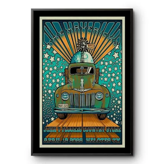The Mavericks John T. Floore Country Helotes, TX Apr 19 2025 Tour Poster