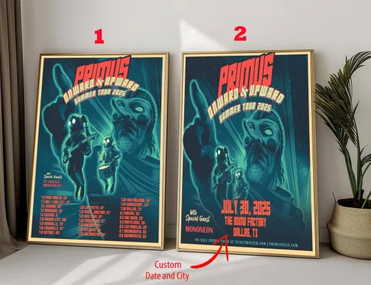 Primus Summer Tour 2025 Poster