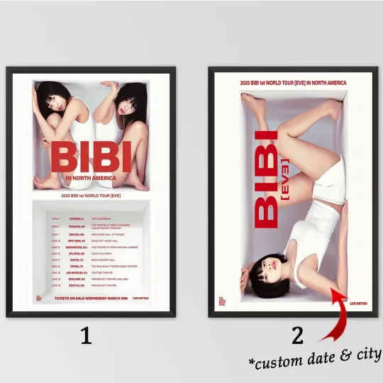 BIBI 1st World Tour EVE In North America 2025 Poster