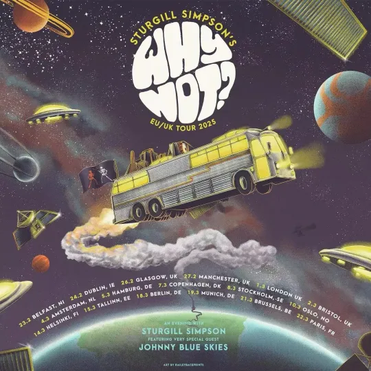 Poster Music Lovers, WHY NOT? Tour Sturgill Simpson 2025, Poster Decor Home