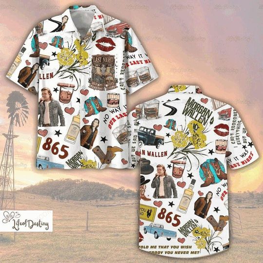 Wallen Cowboy Hawaiian Shirt Western Country Style