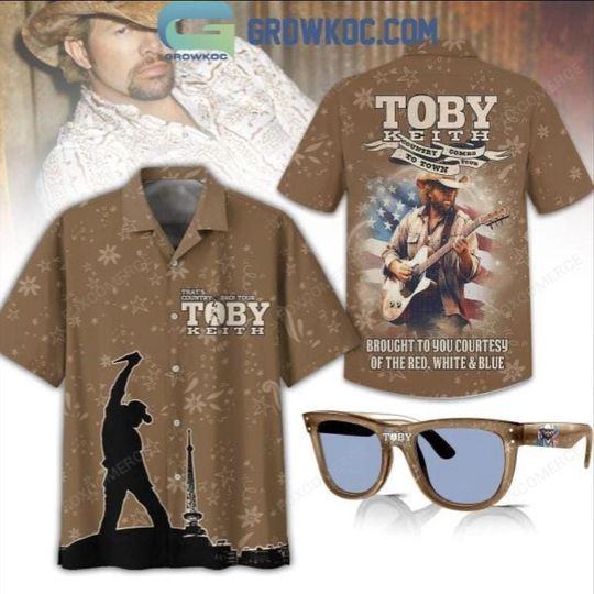 Toby Keith Country Comes To Town Tour Hawaiian Shirt