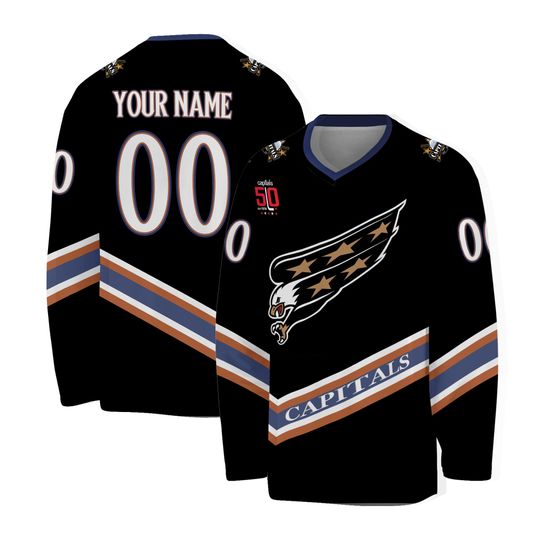 Washington Capitals Hockey Shirt 50th Anniversary Personalized Hockey Apparel