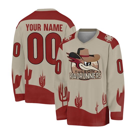 Discover Personalized Tucson Roadrunners x Country Night 2025 Hockey Shirt