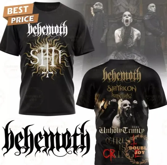 Behemoth The Unholy Trinity Tour 2025 3D T-Shirt