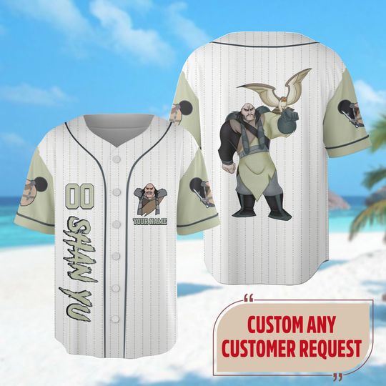Custom Shan Yu Baseball Jersey, Mulan Baseball Jersey Team, Villain Character Shirt, Horror Halloween Jersey Shirt, Shan Yu Halloween Gift