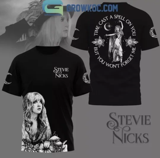 Stevie Nicks Time Cast A Speel On You Black Design T-Shirt 3D