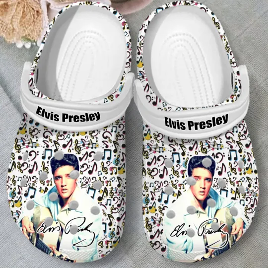 Unique Design Elvis Presley Music Clogs For Men & Women