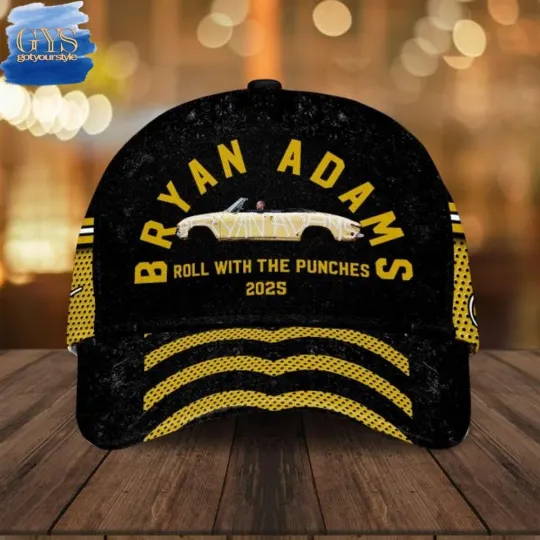 Bryan Adams 2025 Tour Cap – Rock Concert Memorabilia Gift for Music Fans